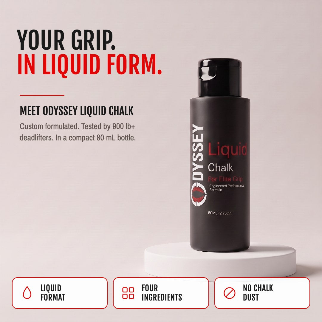 Your grip. In liquid form. Custom formulated, tested by 900 lb+ deadlifters